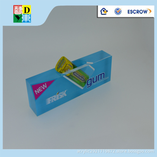 Clear Chewing gum acrylic display stand